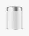 Glossy Tea Tin Can Mockup