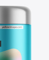 Matte Metallic Tea Tin Can Mockup