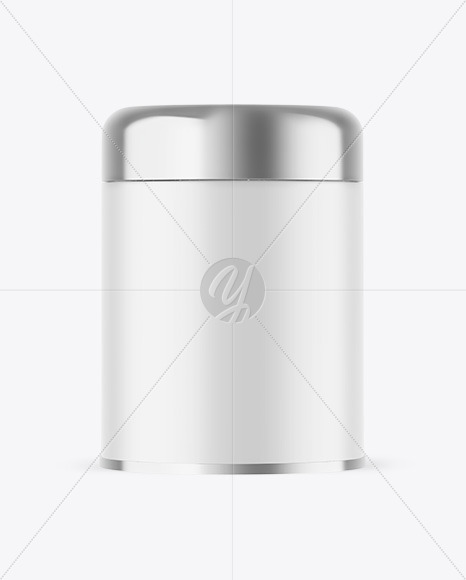 Matte Tea Tin Can Mockup