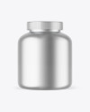 Matte Metallic Protein Jar Mockup