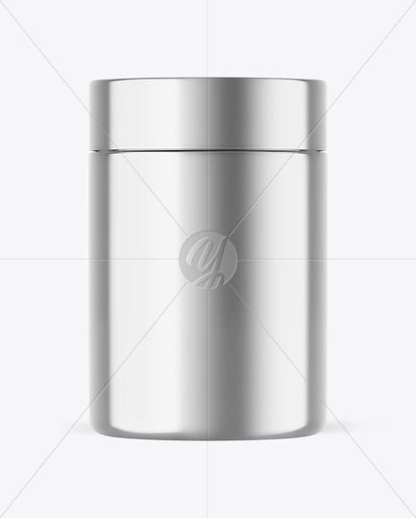 Metallic Protein Jar Mockup