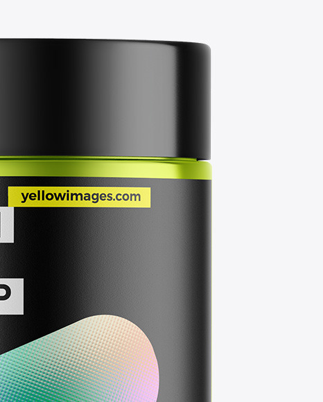 Metallic Protein Jar Mockup