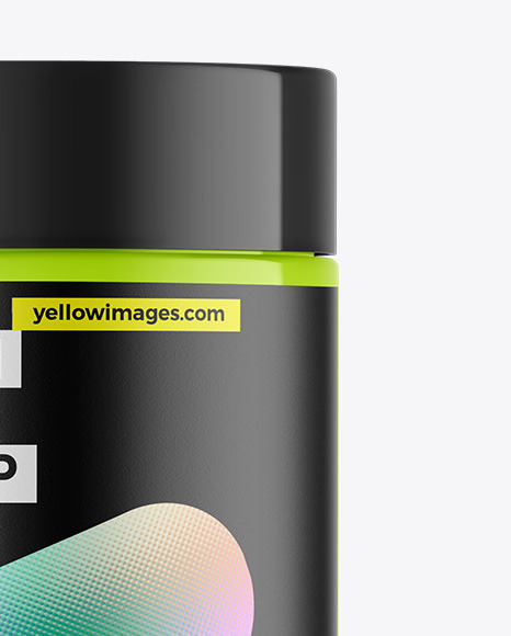 Glossy Protein Jar Mockup