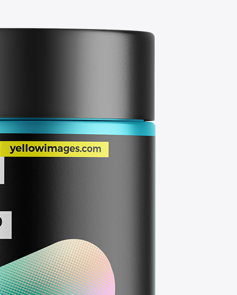 Matte Metallic Protein Jar Mockup