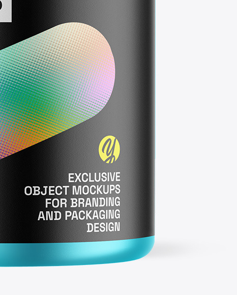 Matte Metallic Protein Jar Mockup