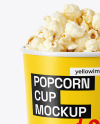 24 oz Popcorn Cup Mockup