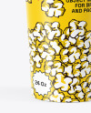 24 oz Popcorn Cup Mockup