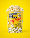 32 oz Popcorn Cup Mockup