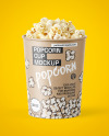 32 oz Kraft Popcorn Cup Mockup