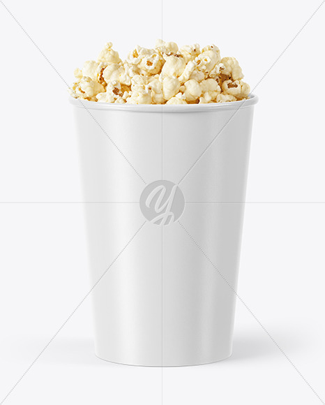 46 oz Popcorn Cup Mockup