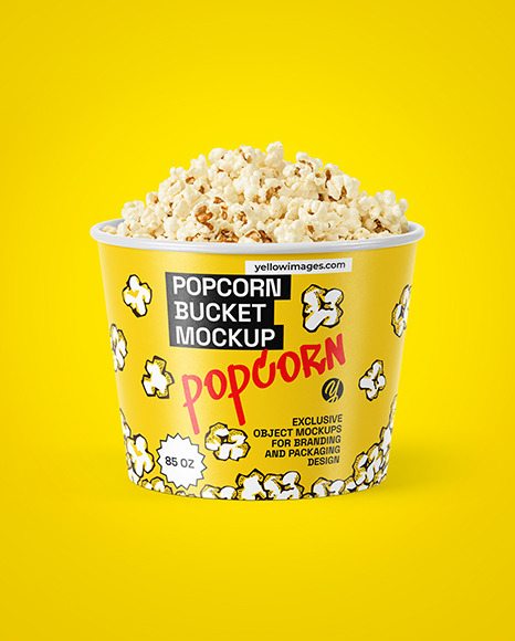 85 oz Popcorn Bucket Mockup