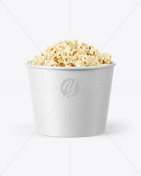 85 oz Kraft Popcorn Bucket Mockup