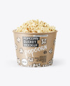 85 oz Kraft Popcorn Bucket Mockup