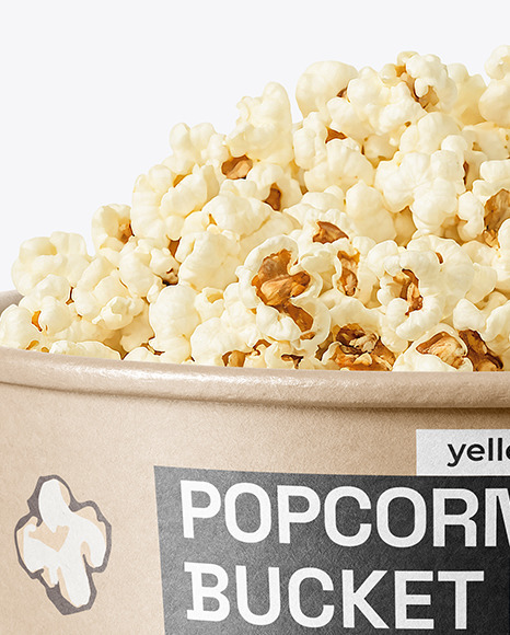 85 oz Kraft Popcorn Bucket Mockup