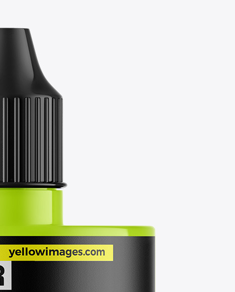 Glossy Dropper Bottle Mockup