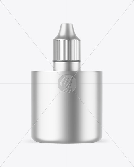 Matte Metallic Dropper Bottle Mockup