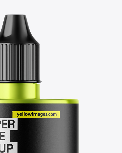 Metallic Dropper Bottle Mockup