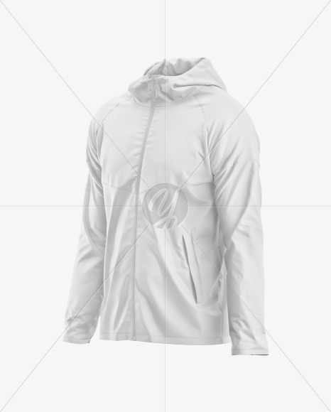 Men’s Full Zip Running Jacket Mockup