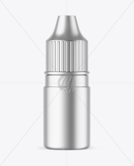 Matte Metallic Dropper Bottle Mockup