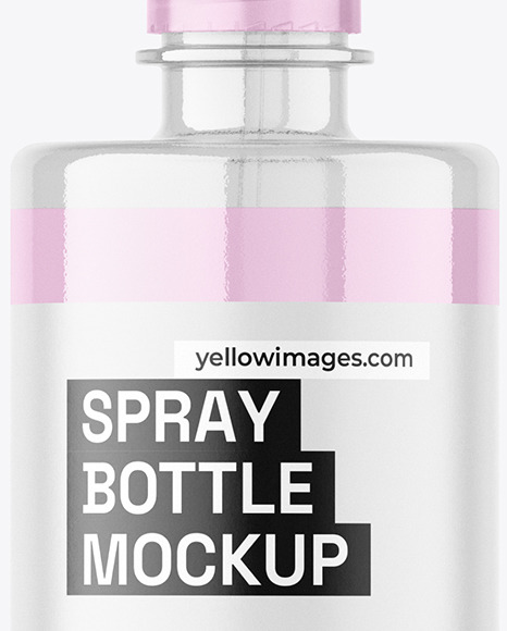 Clear Trigger Spray Bottle Mockup