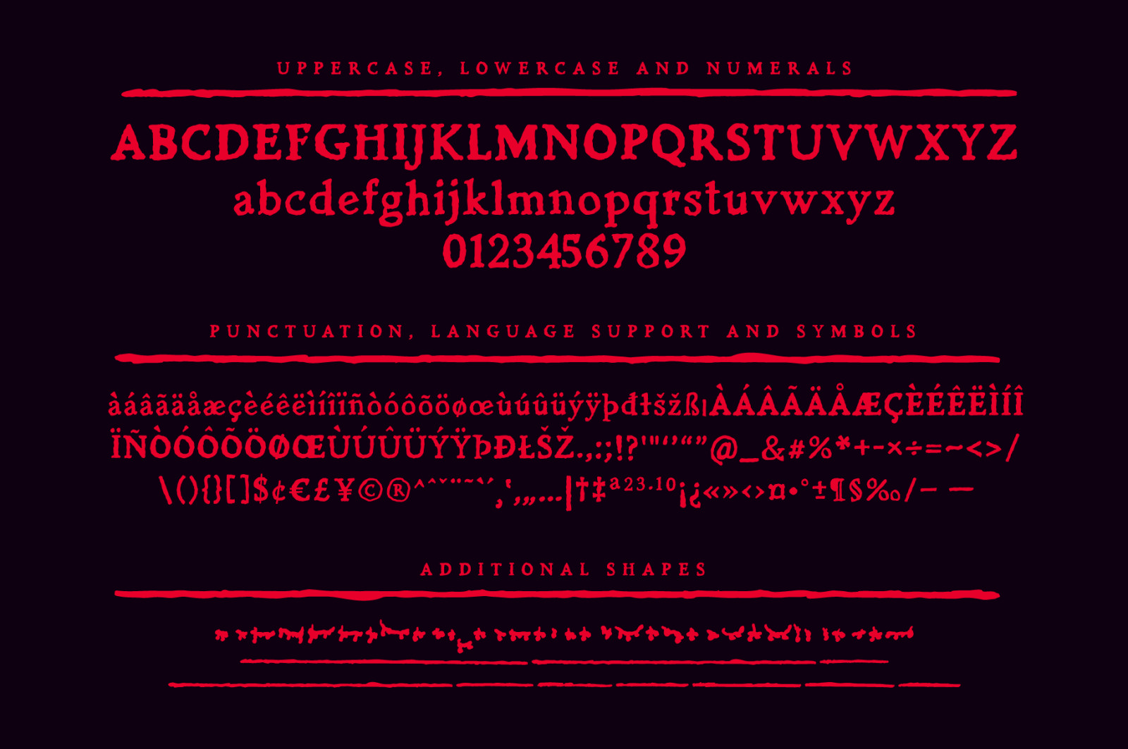 Casket - A Spine-Chilling Serif Font