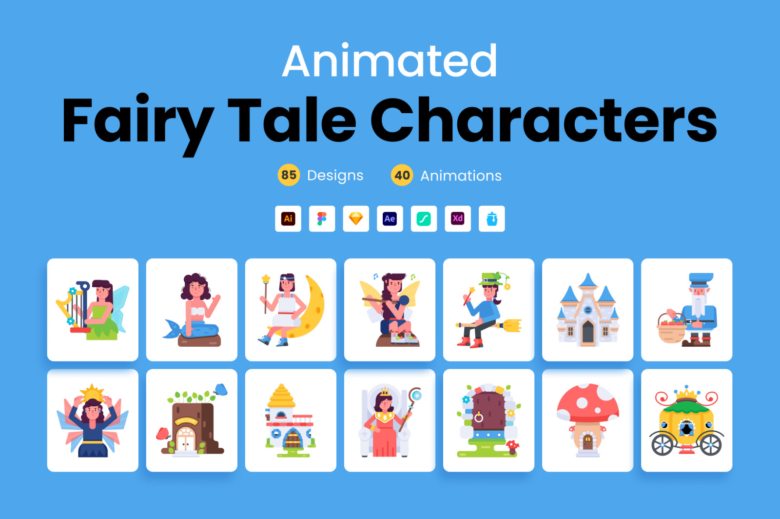 Animated Fairy Tale Characters