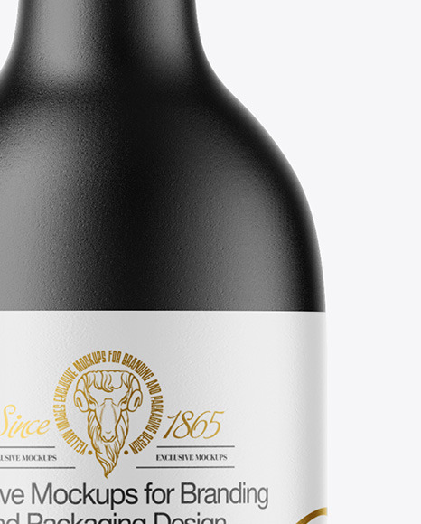 Ceramic Wine Bottle Mockup