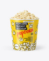 130 oz Popcorn Bucket Mockup