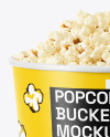 130 oz Popcorn Bucket Mockup