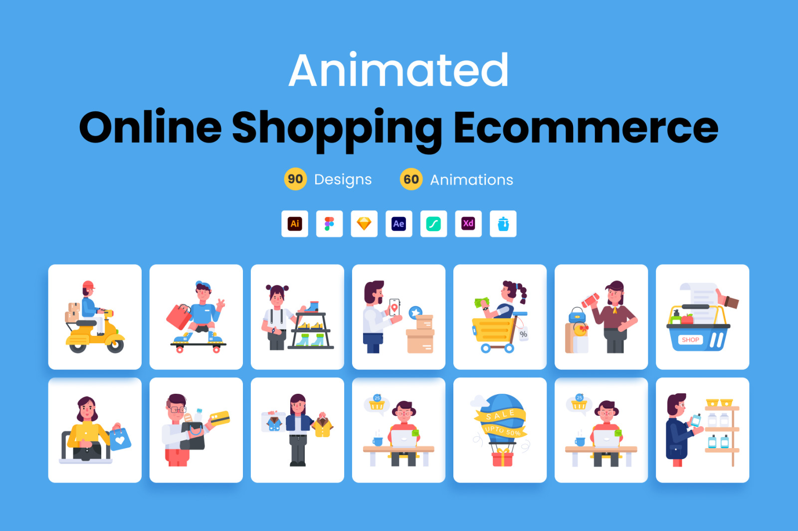 Animated Ecommerce Icons