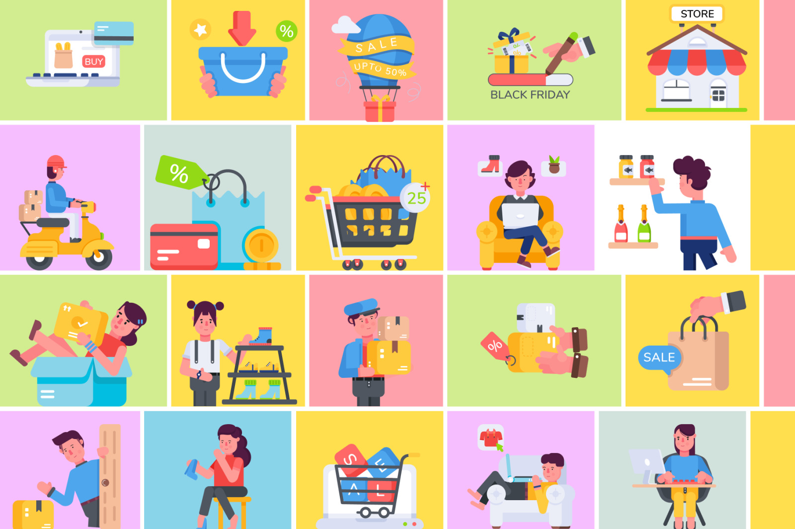 Animated Ecommerce Icons