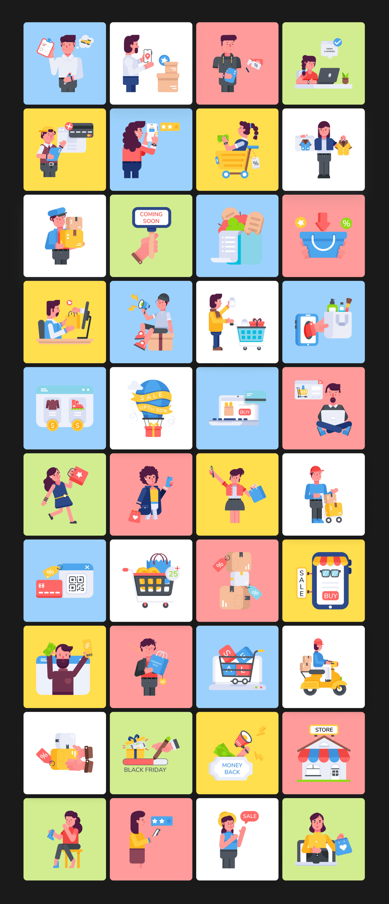 Animated Ecommerce Icons