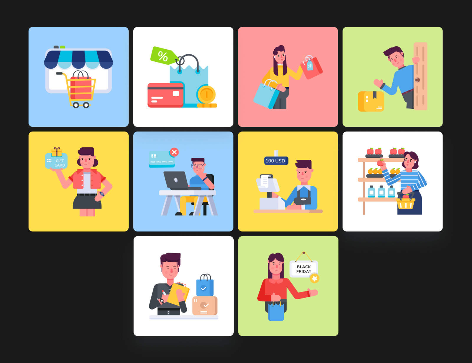 Animated Ecommerce Icons Animated Ecommerce Icons