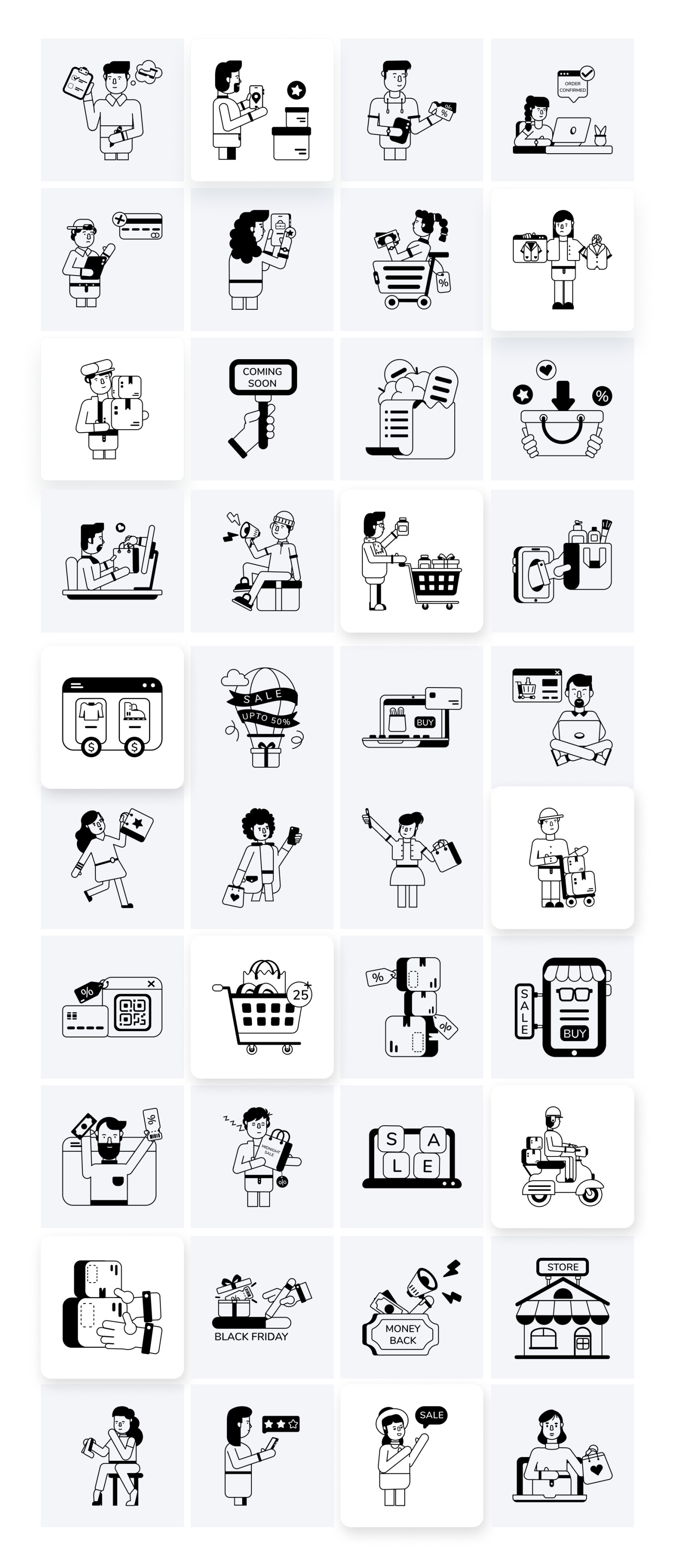 Animated Ecommerce Icons