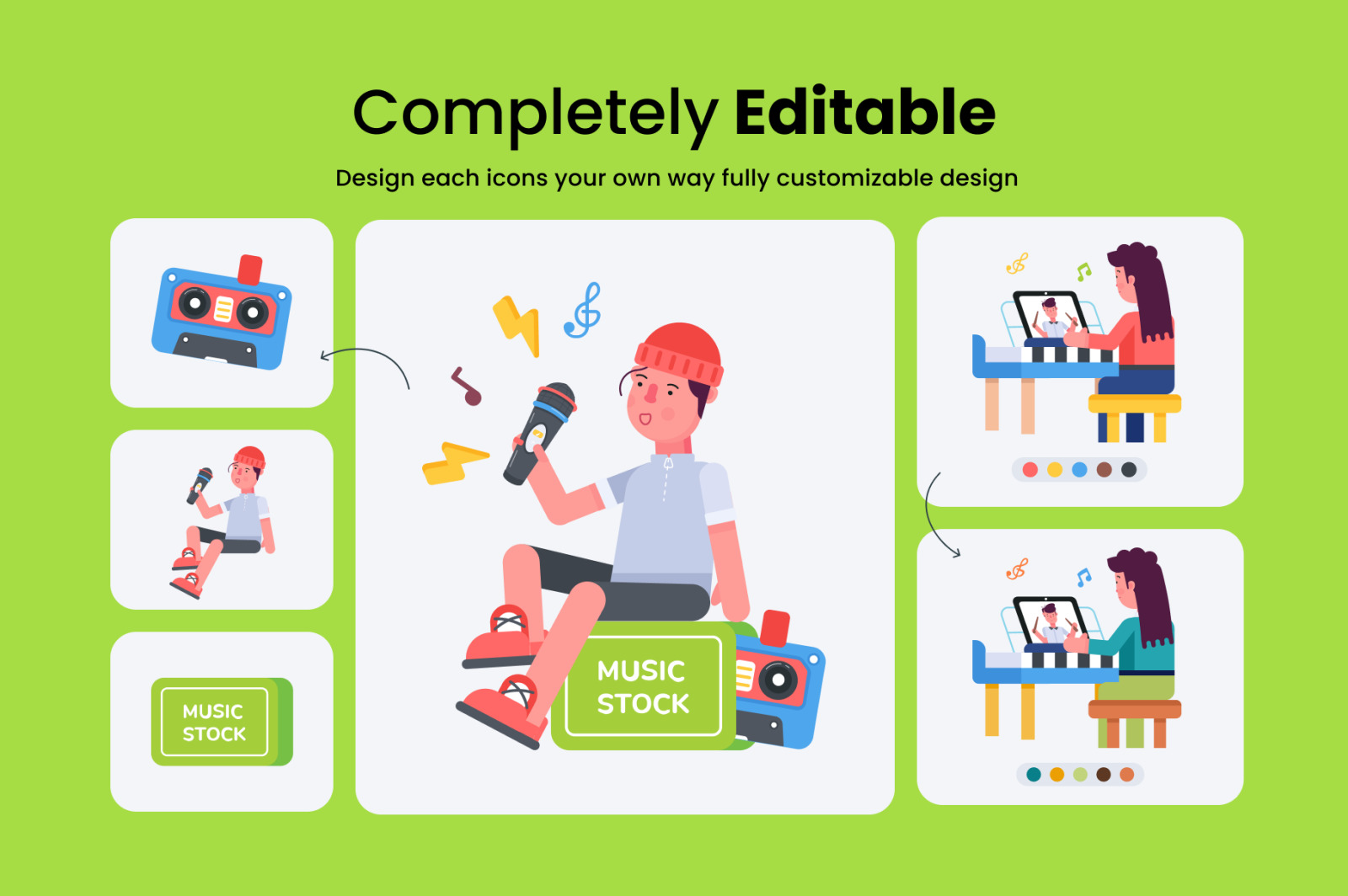 Animated Song and Music Icons Animated Song and Music Icons