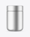 Matte Metallic Insulated Food Jar Mockup