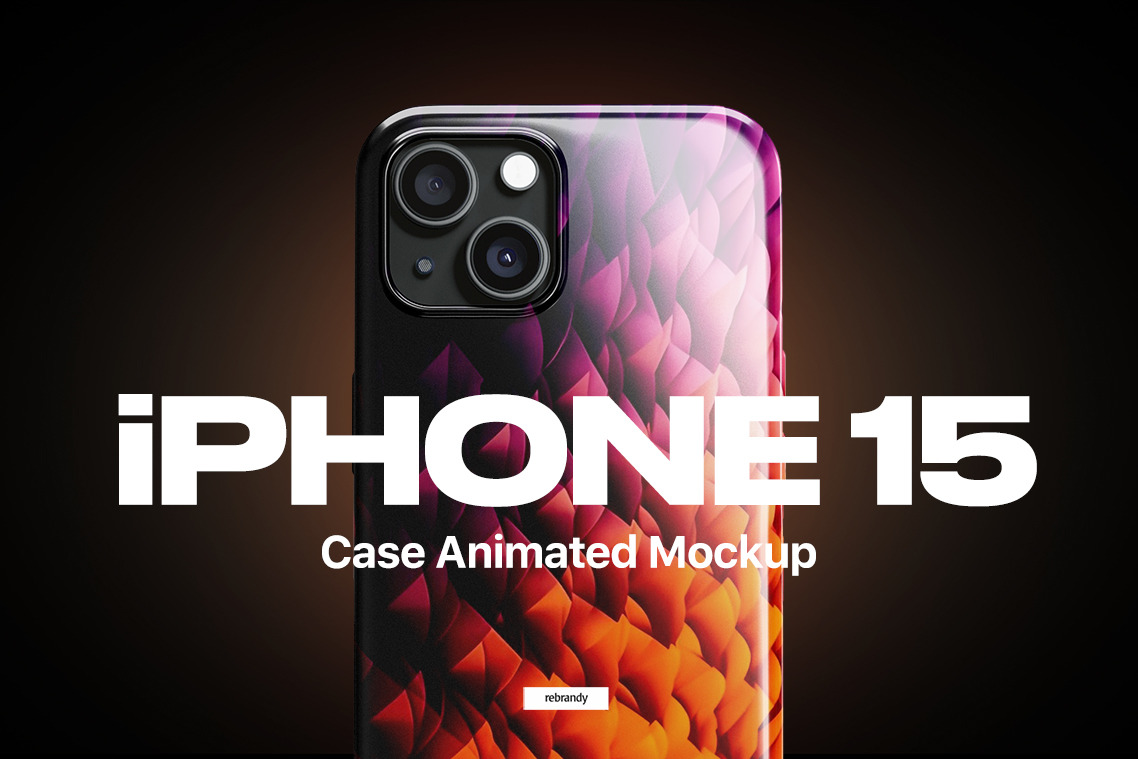 IPhone 15 Case Animated Mockup