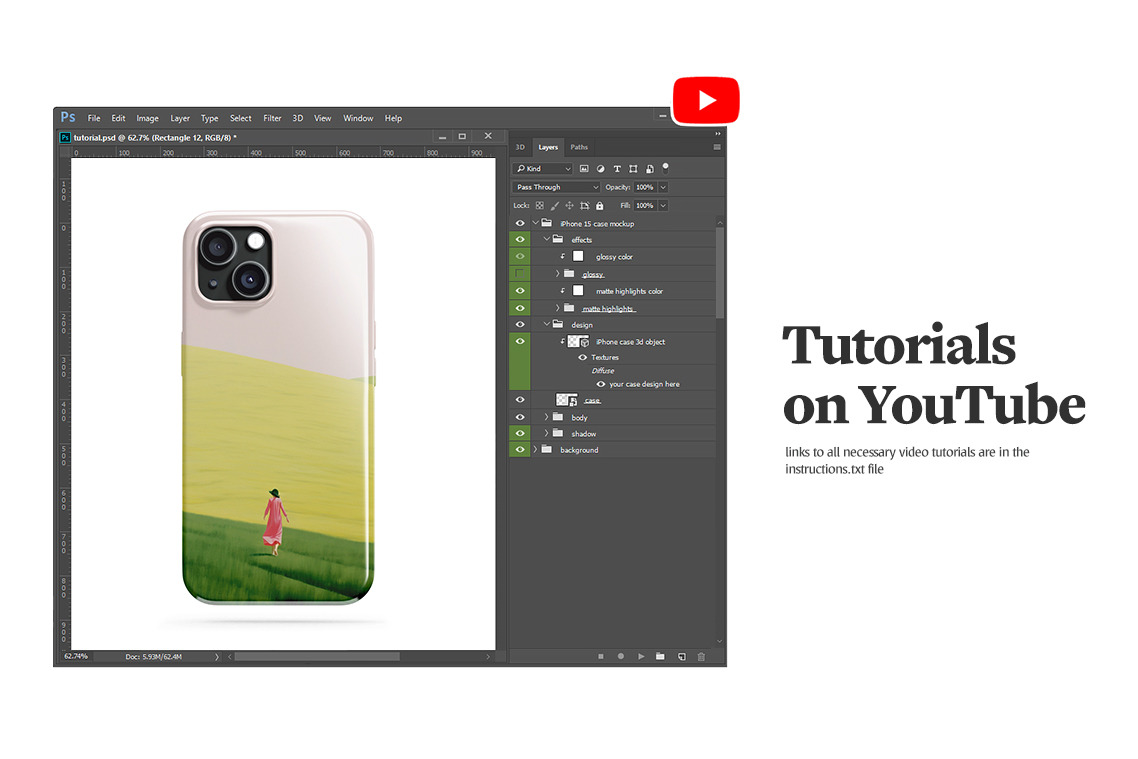 IPhone 15 Case Animated Mockup