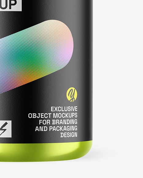 Metallic Dropper Bottle Mockup