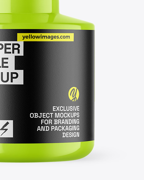 Glossy Dropper Bottle Mockup
