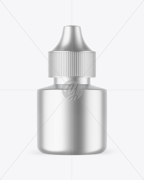 Matte Metallic Dropper Bottle Mockup