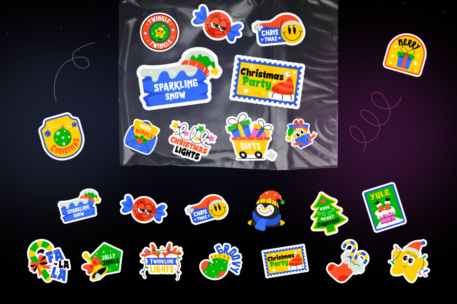 Animated Christmas Stickers