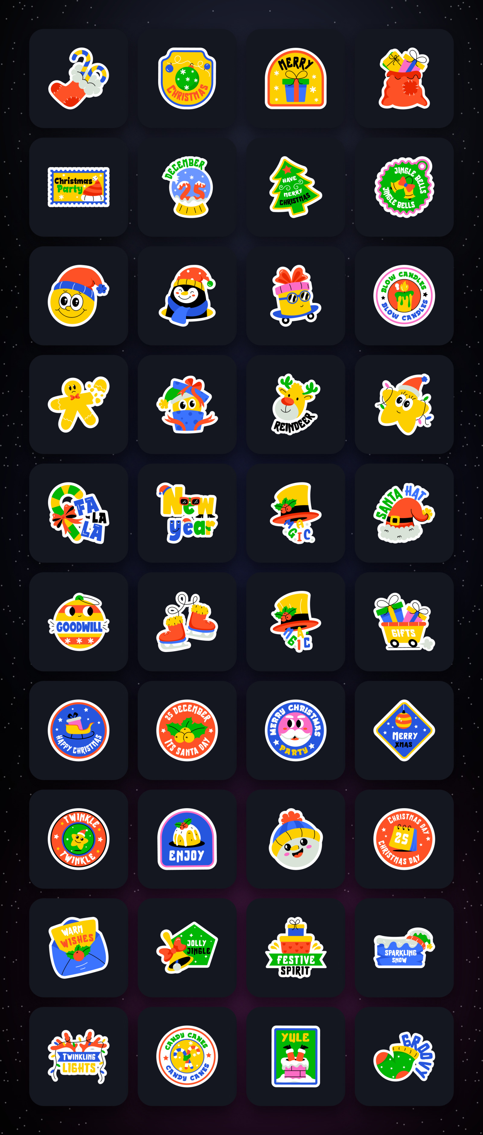 Animated Christmas Stickers Animated Christmas Stickers