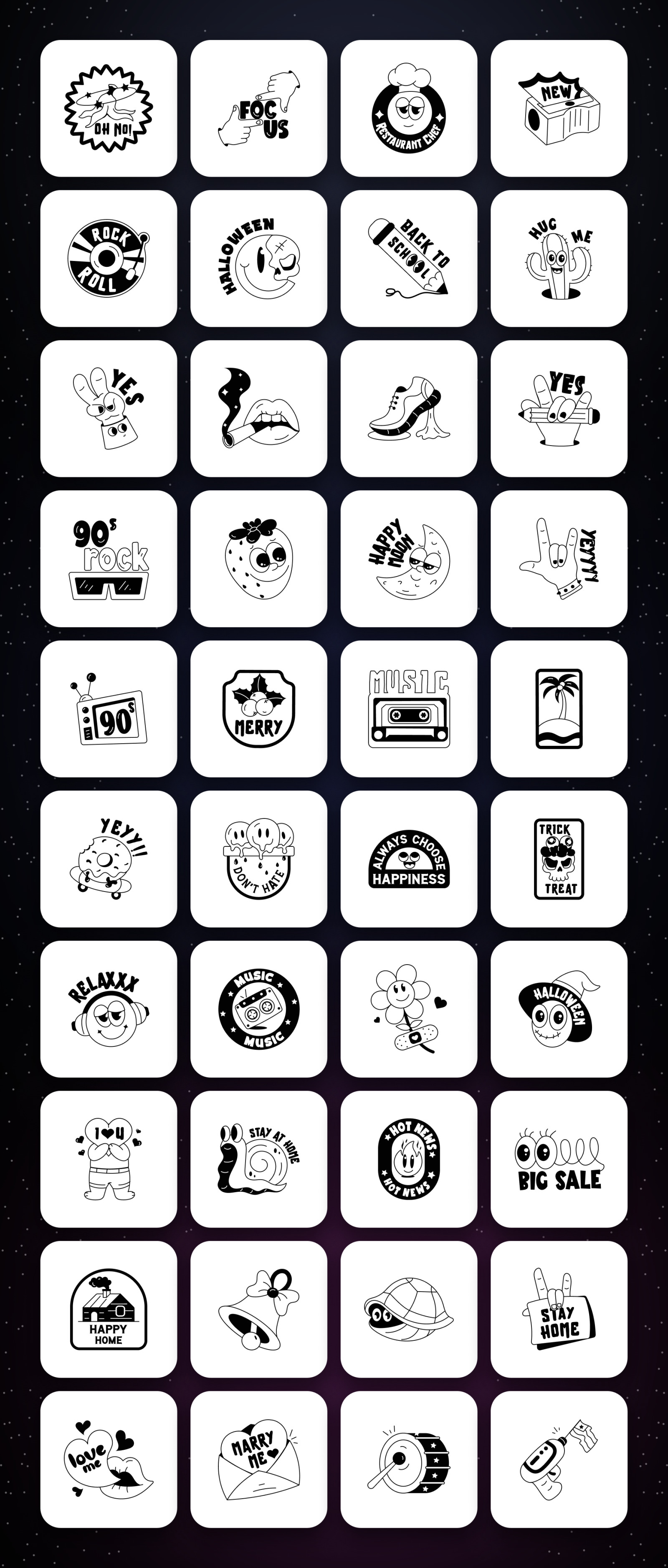 Cartoon Sticker Designs