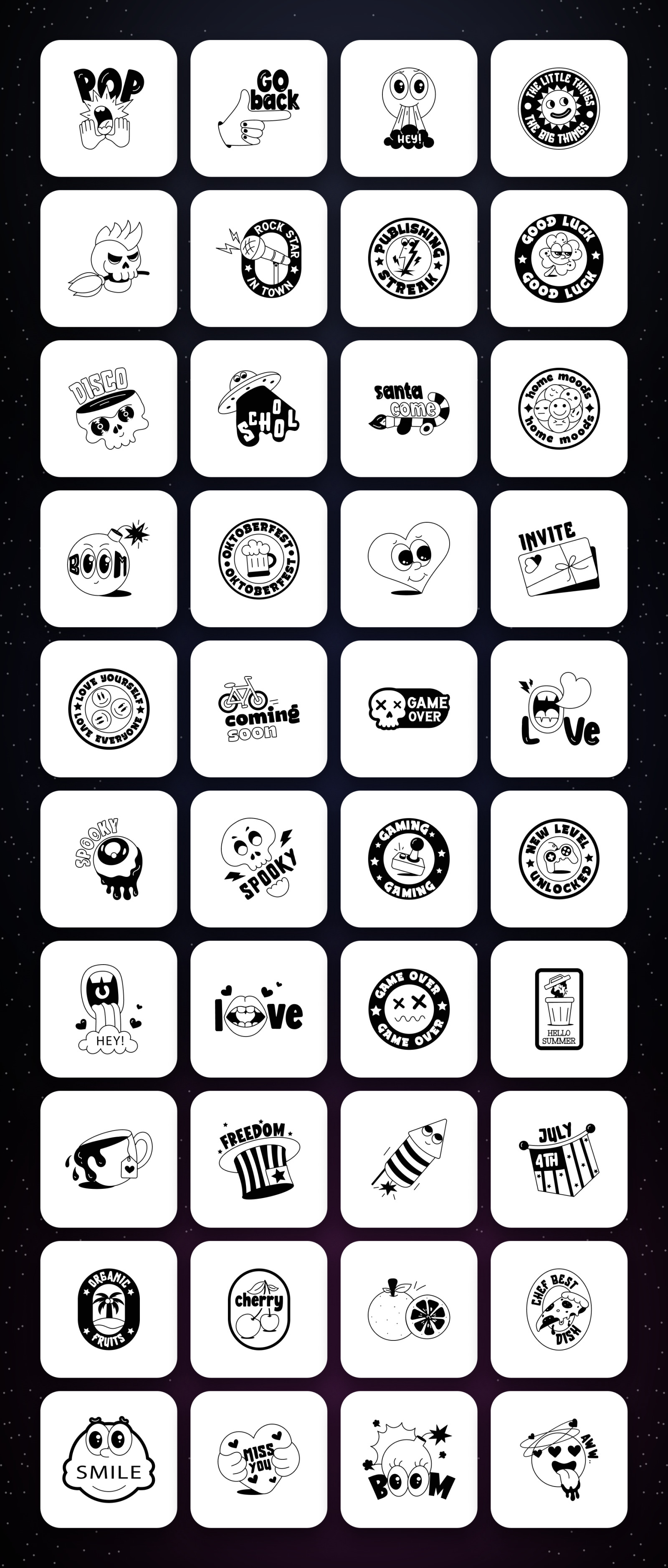 Cartoon Sticker Designs Cartoon Sticker Designs
