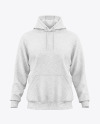 Men's Heather Hoodie Mockup - Front View