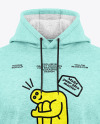 Men's Heather Hoodie Mockup - Front View