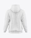 Men's Heather Hoodie Mockup - Back View