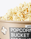 170 oz Kraft Popcorn Bucket Mockup