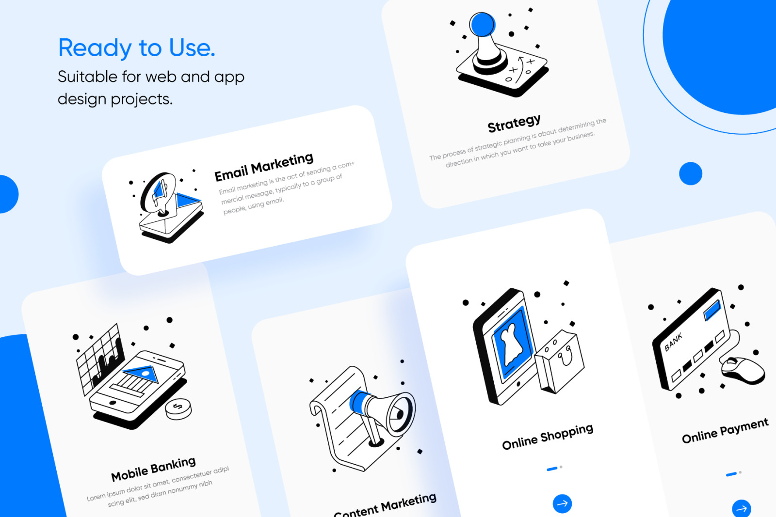 Startup and Entrepreneurship Isometric Icons